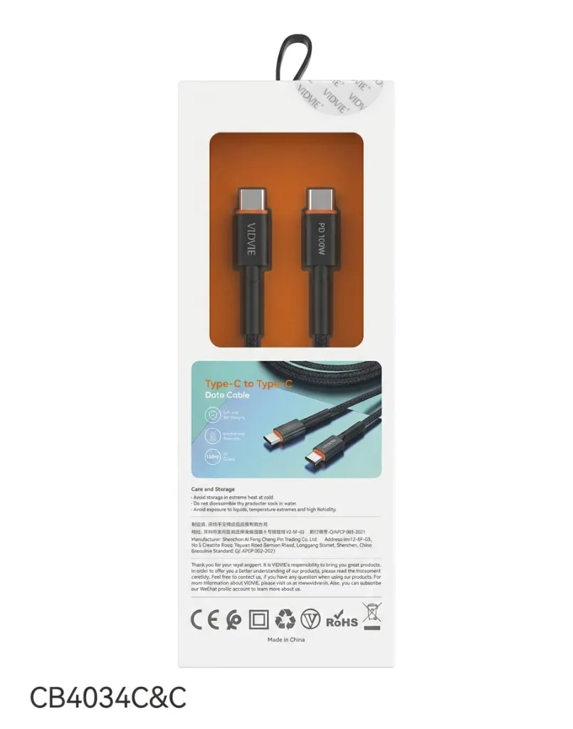 VIDVIE CABLE CB4034C&C TYPE-C TO TYBE-C BLACK-1.webp