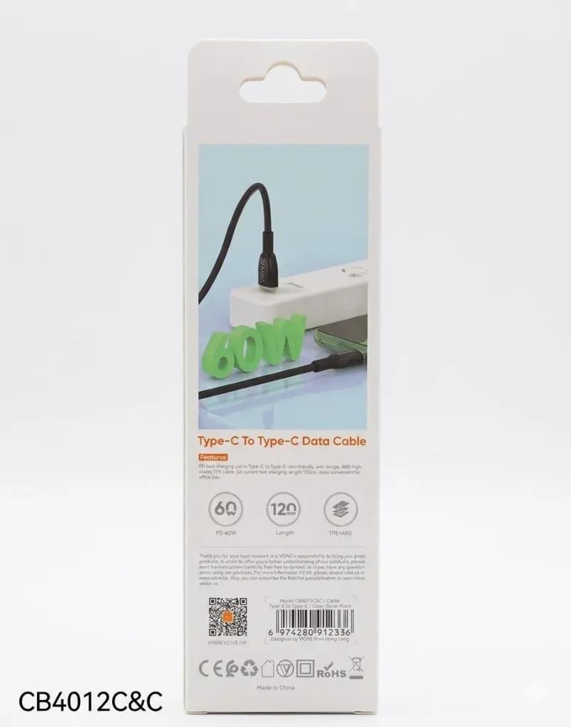 VIDVIE CABLE CB4012C&C TYPE-C TO TYBE-C BLACK-1.webp