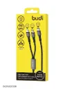 CHARGE CABLE 2 IN 1 TYPE-C BUDI 