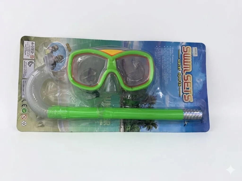 Kids Anti-Fog Swimming Goggles with Snorkel Set