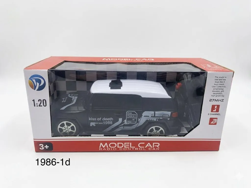 TURBO RACER REMOTE CONTROL CAR 1986-1D BLACK