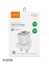 VIDVIE 30 W Wall Charger – PLB158 with Type-C & USB Ports, Includes Type-C Cable