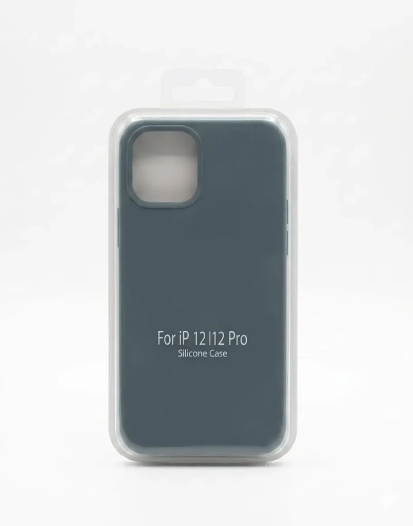 I PHONE 12/12 PRO SILICONE CASE  color dusty blue