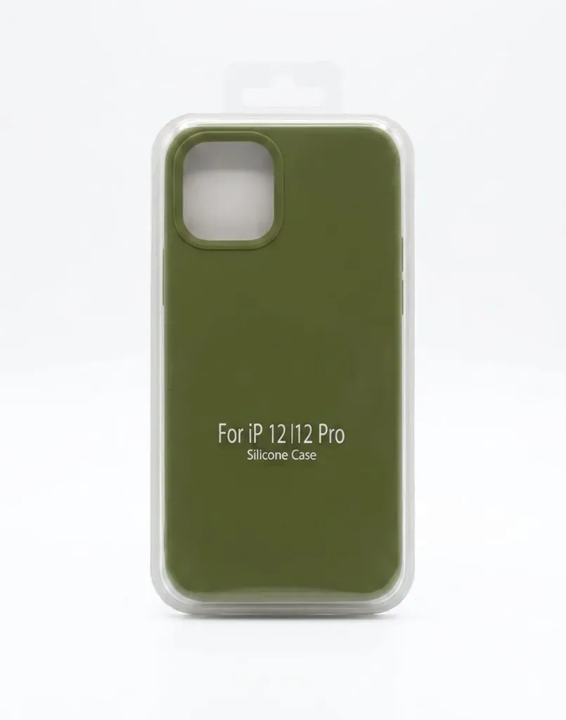 I PHONE 12/12 PRO SILICONE CASE  color green