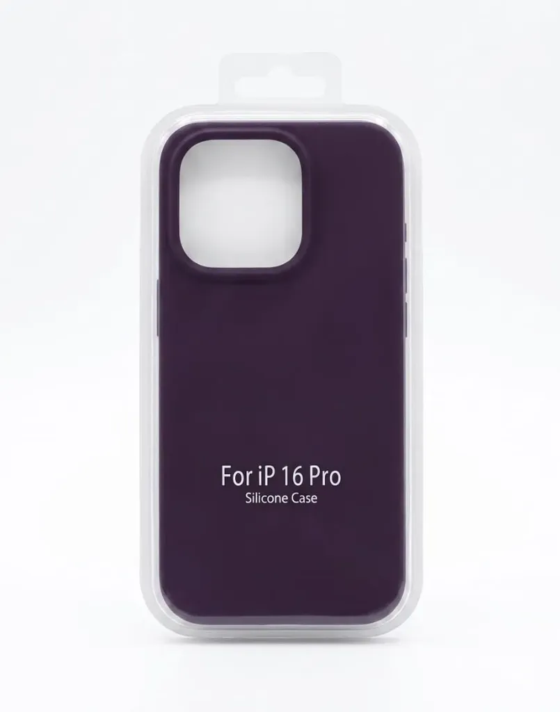 I PHONE 16 PRO SILICONE CASE  color purple
