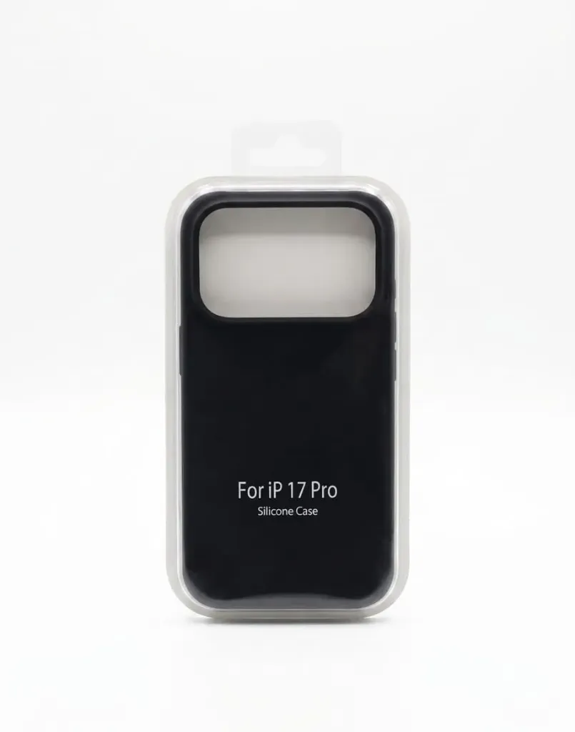 I PHONE 17 PRO SILICONE CASE  COLOR BLACK