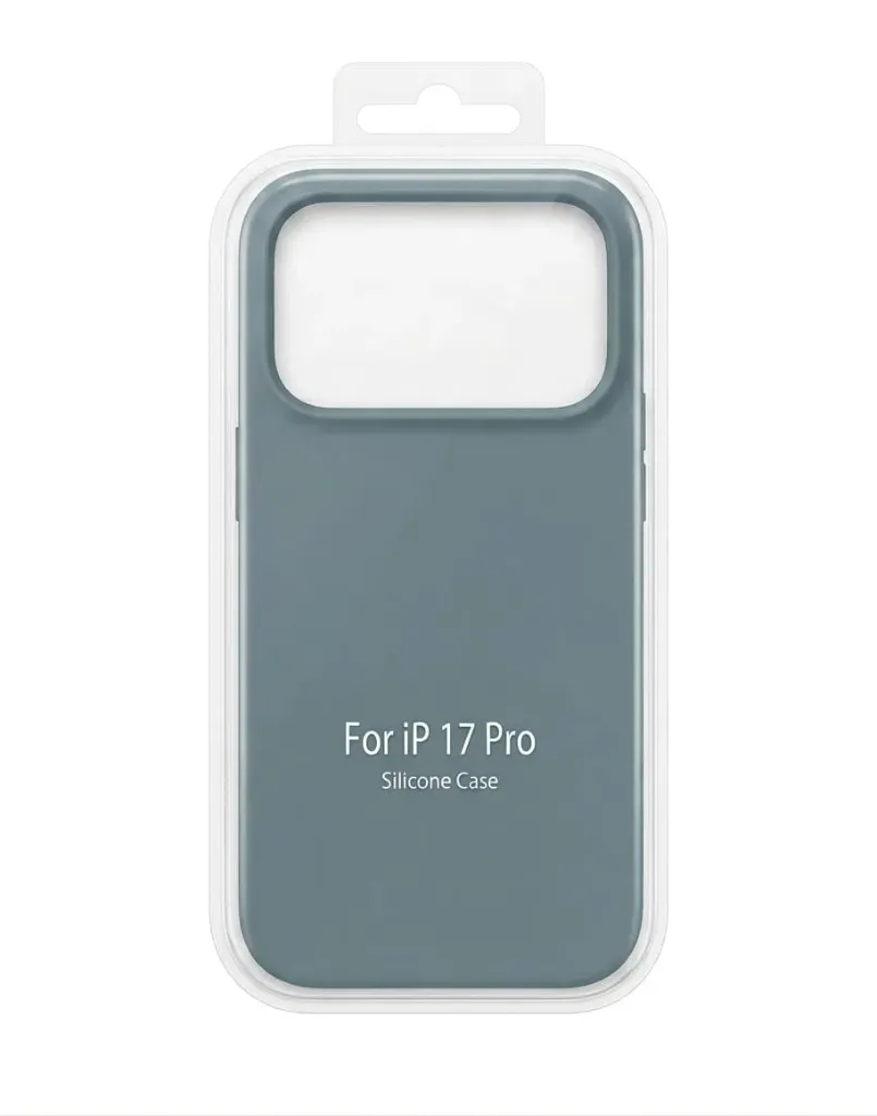 I PHONE 17 PRO SILICONE CASE  COLOR DUSTY BLUE