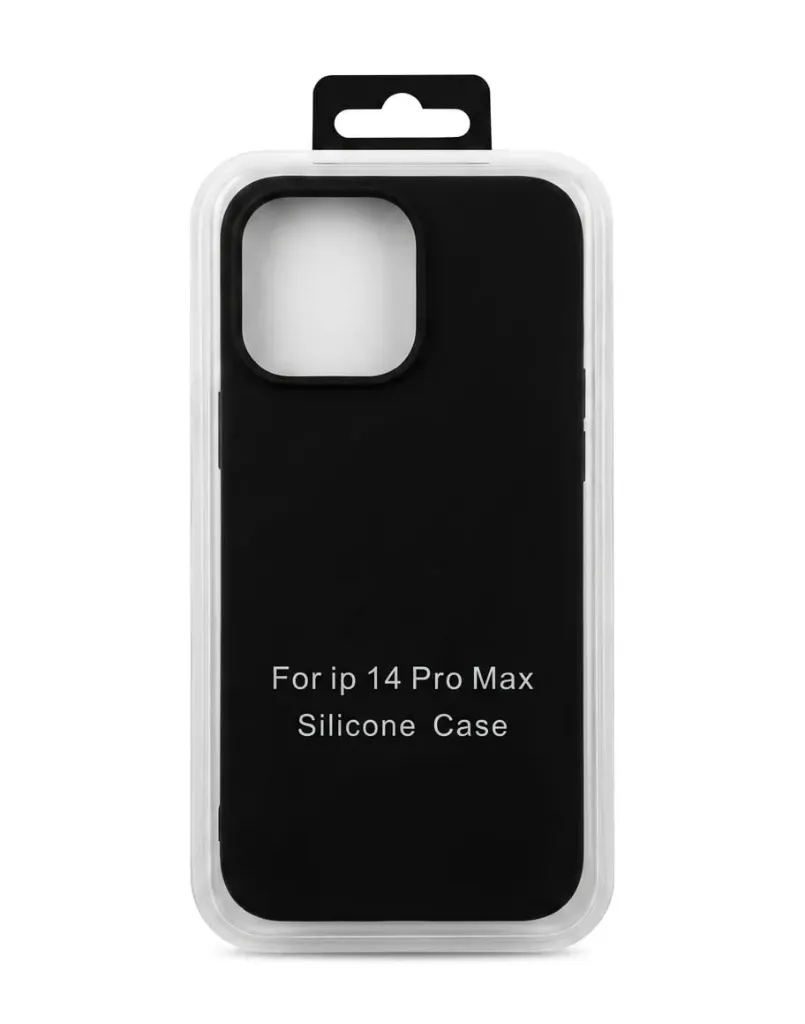 I PHONE 14 PRO MAX SILICONE CASE  COLOR  BLACK