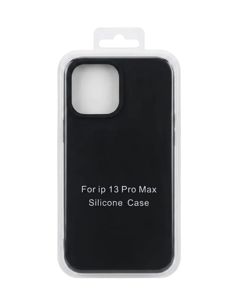I PHONE 13 PRO MAX SILICONE CASE  COLOR  BLACK