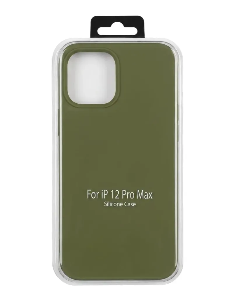I PHONE 12 PRO MAX SILICONE CASE  COLOR  GREEN