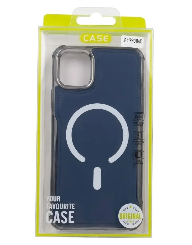 I PHONE 11 PRO MAX SILICONE CASE WIRELESS BLUE