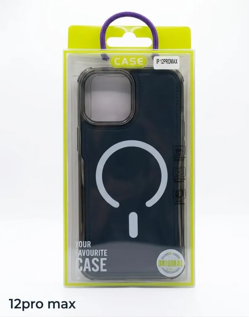 I PHONE 12 PRO MAX SILICONE  CLEAR CASE WIRELESS BLUE