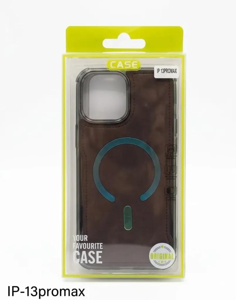 I PHONE 13 PRO MAX SILICONE  CLEAR CASE WIRELESS BROWN