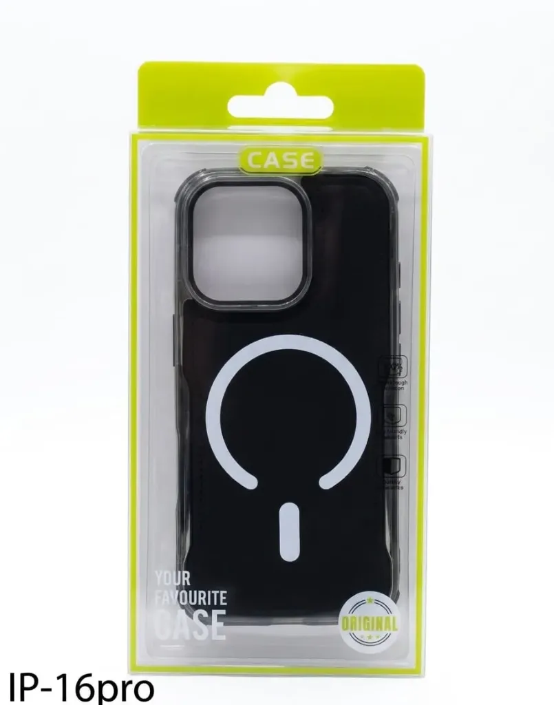 I PHONE 16 PRO SILICONE CASE WIRELESS BLACK