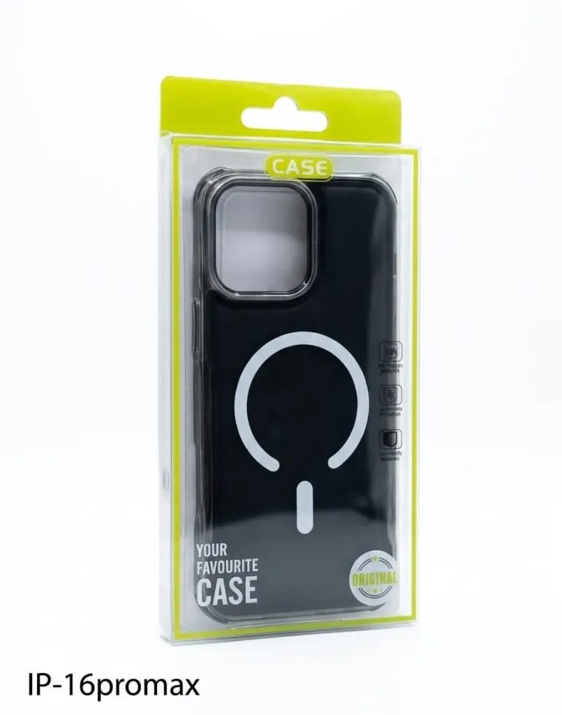 I PHONE 16 PRO MAX SILICONE CASE WIRELESS BLACK