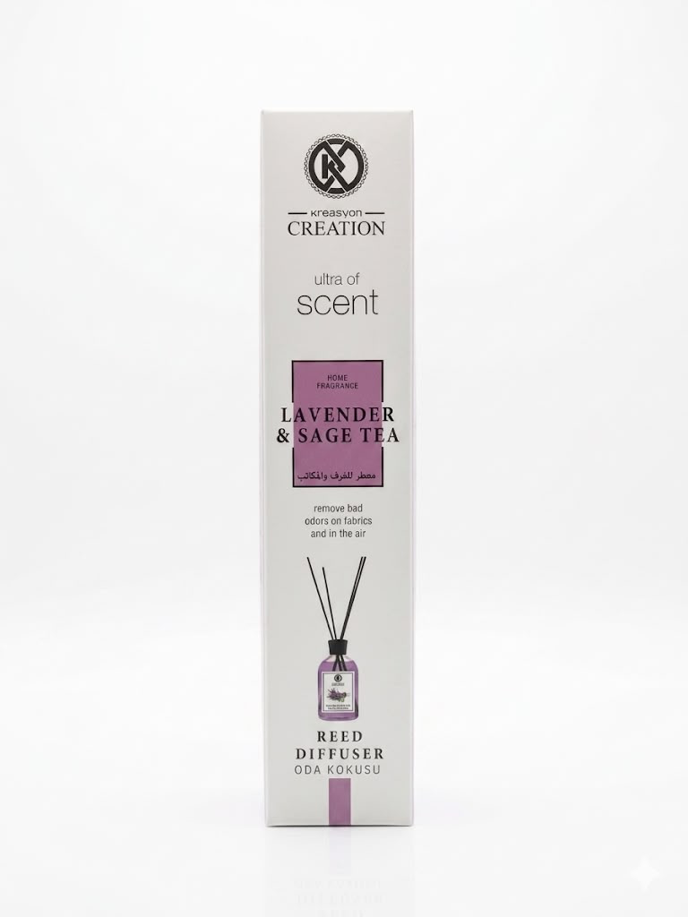 LAVENDER & SAGE TEA Reed Diffuser | Long-Lasting Home Fragrance