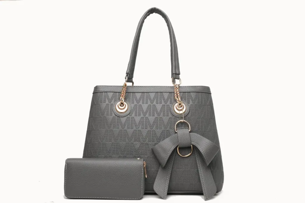 ladies handbag grey LB0004