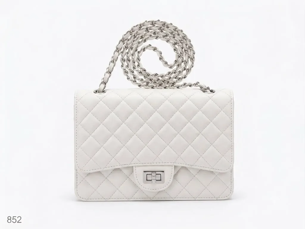 ladies handbag white LB0025
