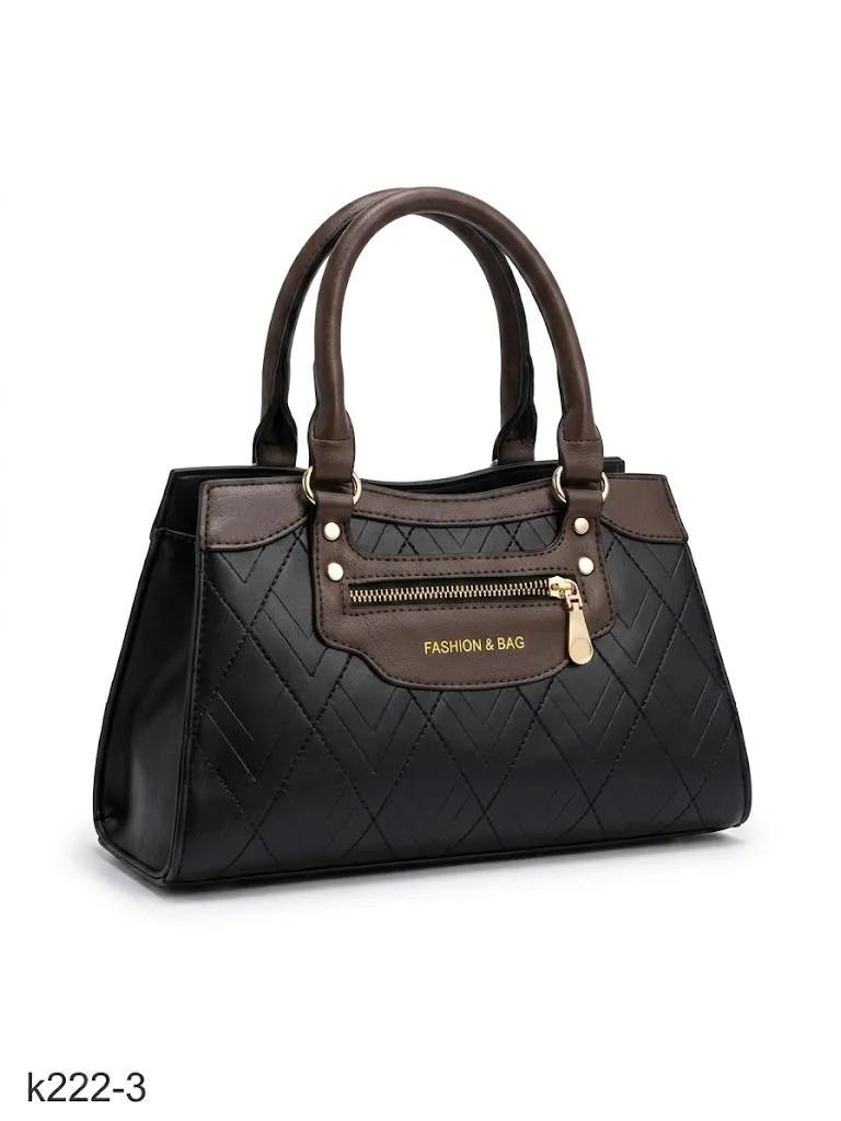 ladies handbag black & brown LB0038